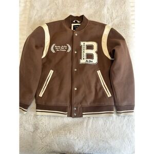 ABERCROMBIE & FITCH A&F MEN'S Varsity Bomber Jacket  S